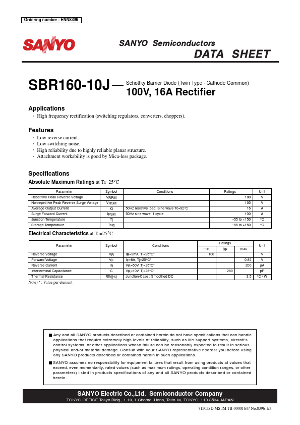 SBR160-10J