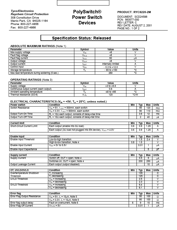 RYC8220-2M