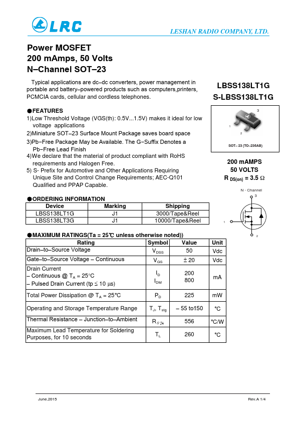 LBSS138LT1G