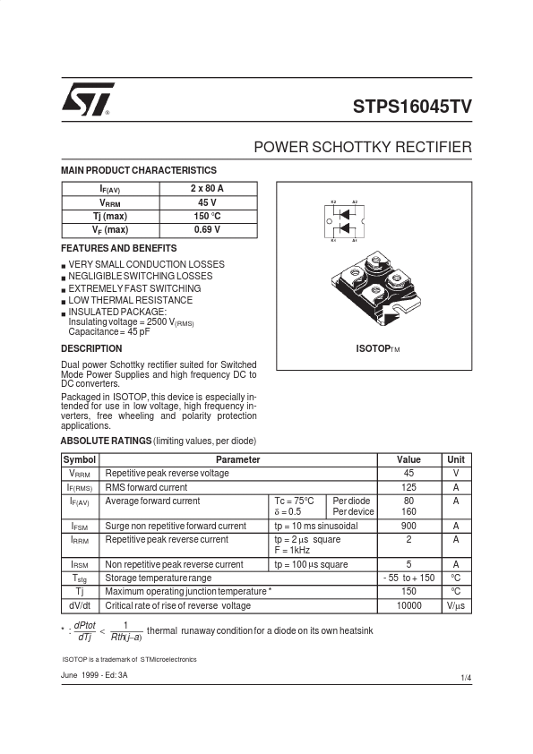 STPS16045TV