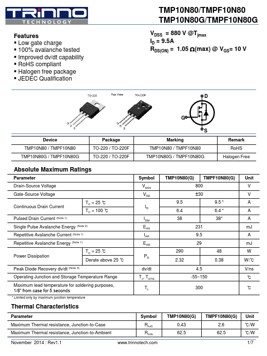 TMPF10N80G