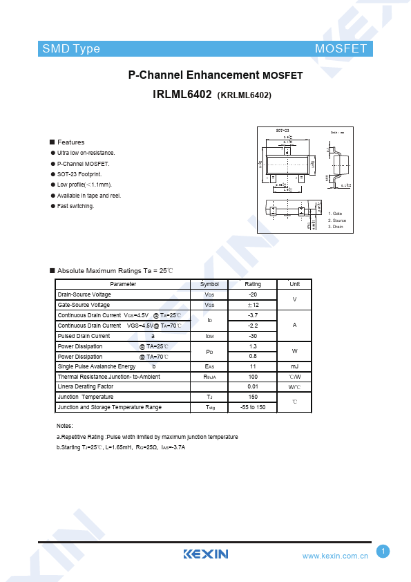 IRLML6402