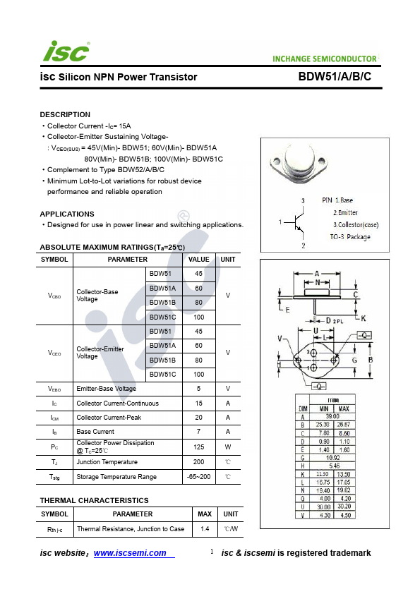 BDW51C