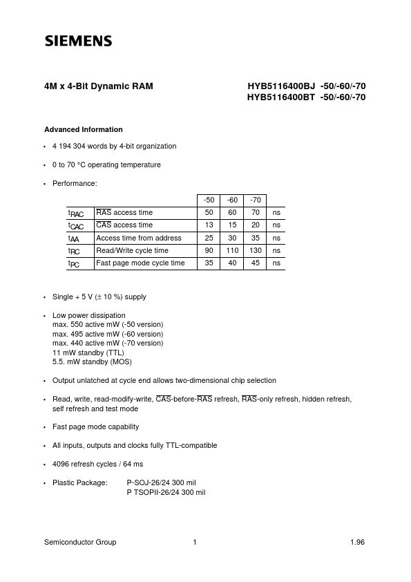 HYB5116400BT-50