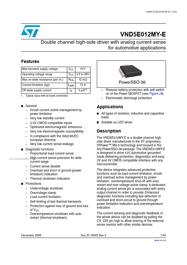 VND5E012MY-E