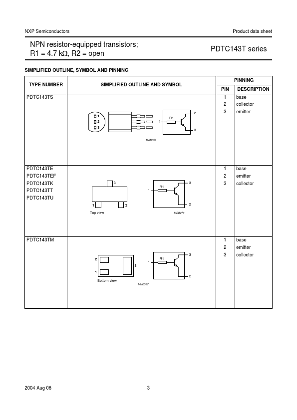 PDTC143TEF