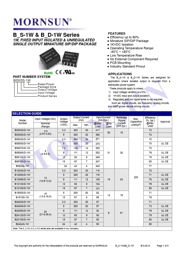 B1505S-1W