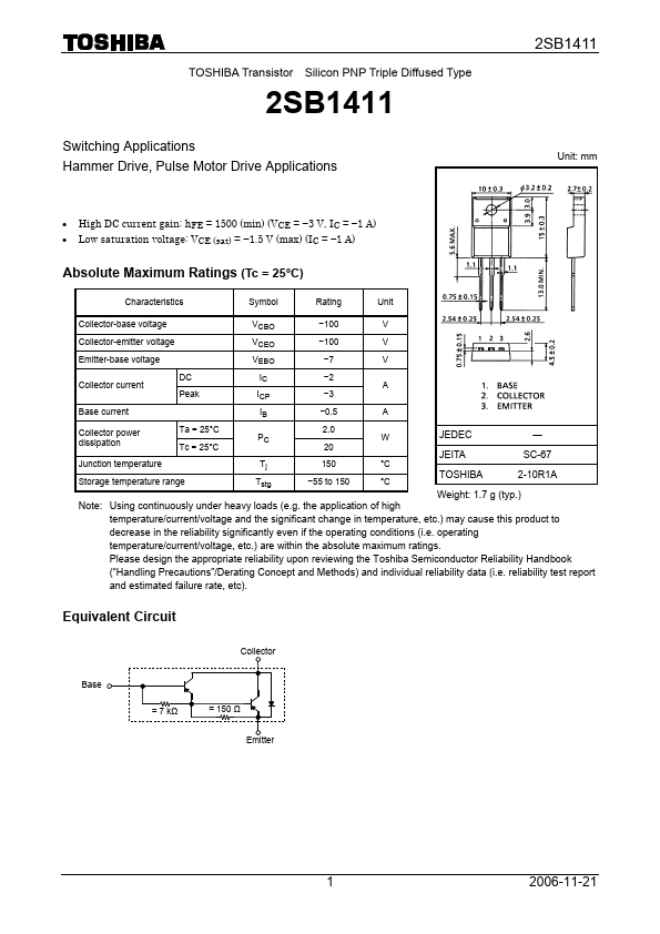 2SB1411