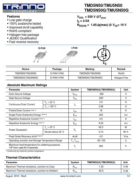 TMD5N50