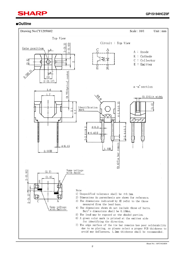 GP1S194HCZ0F