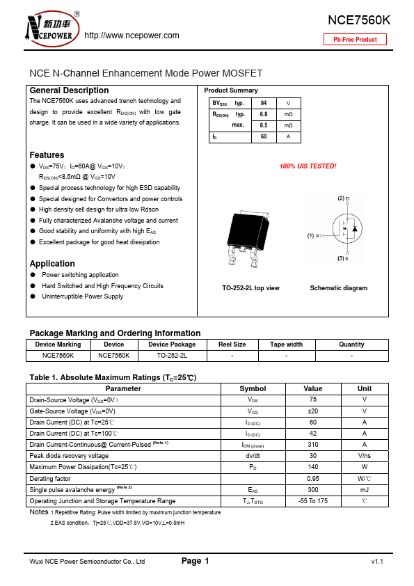 NCE7560K