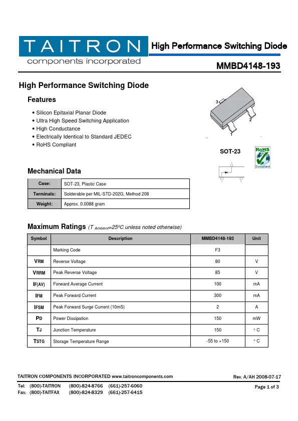 MMBD4148-193