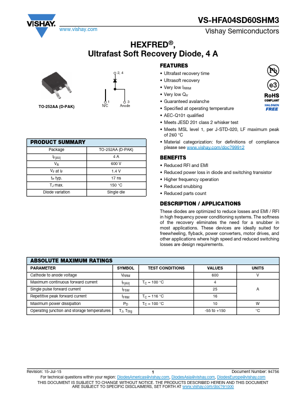 VS-HFA04SD60SHM3