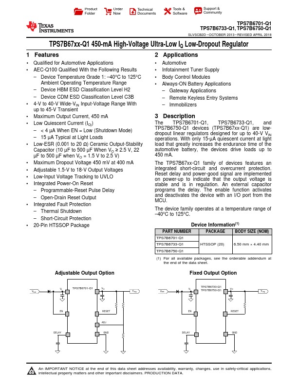 TPS7B6750-Q1