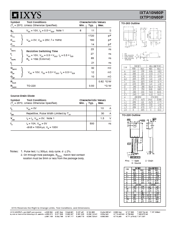 IXTA10N60P