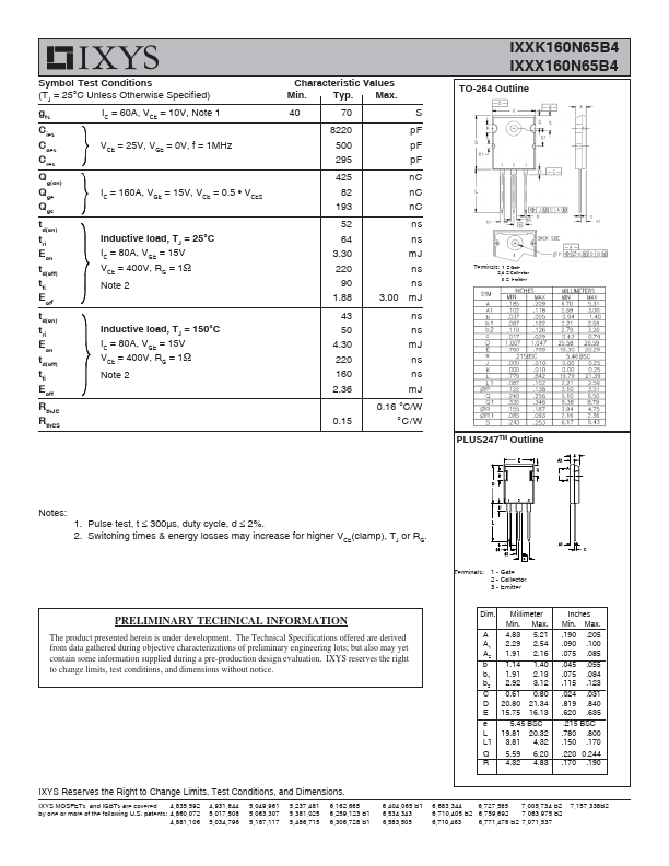 IXXK160N65B4