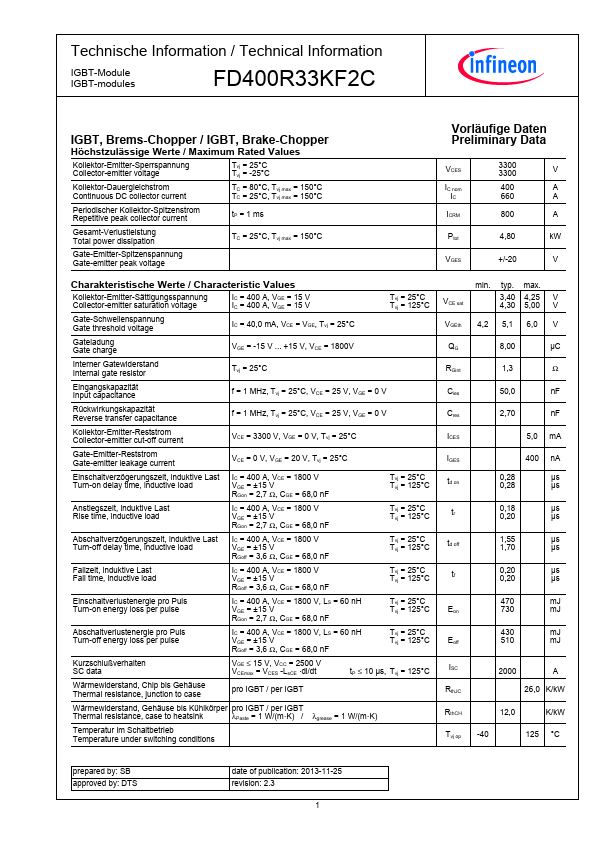 FD400R33KF2C