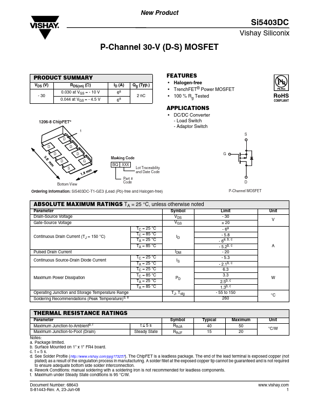 Si5403DC