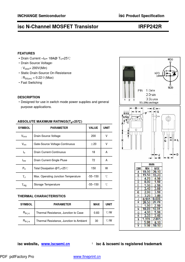 IRFP242R