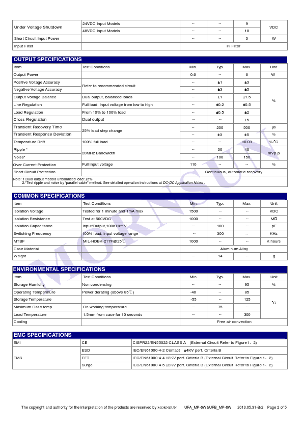 UFB4805MP-6W