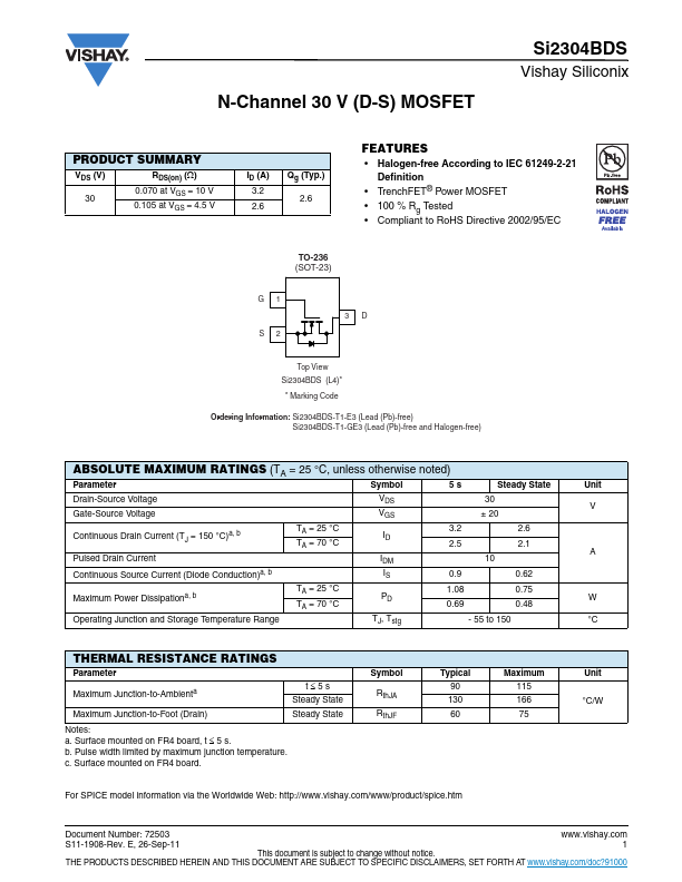 Si2304BDS