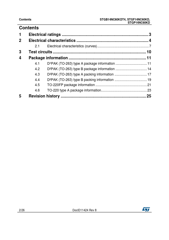 STGB14NC60KDT4