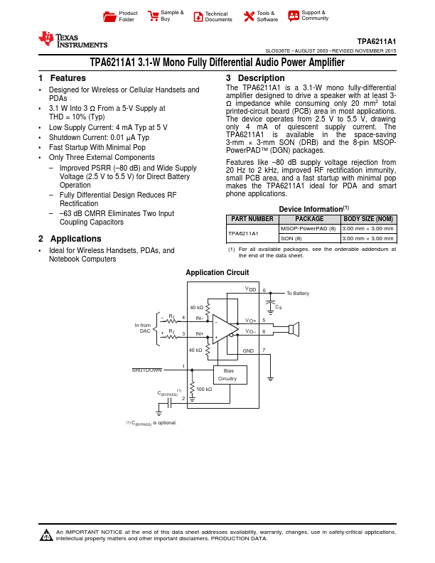 TPA6211A1