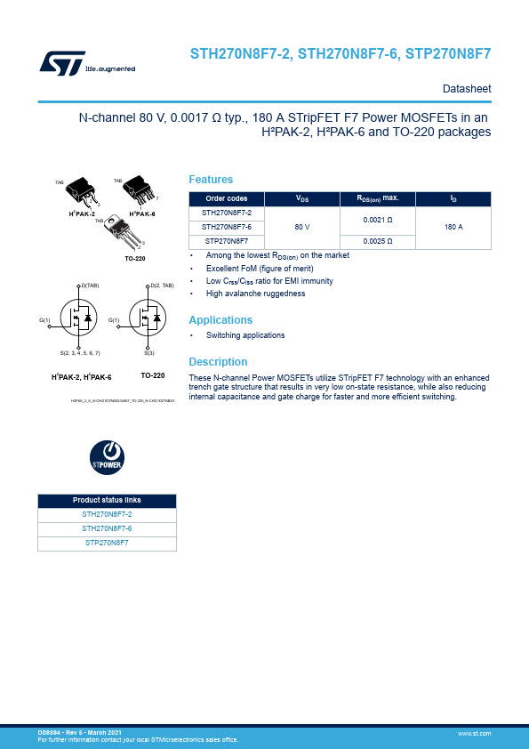 STH270N8F7-2