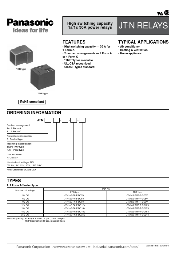 JTN1aS-PA-F-DC15V