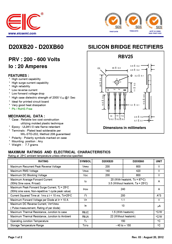 D20XB60