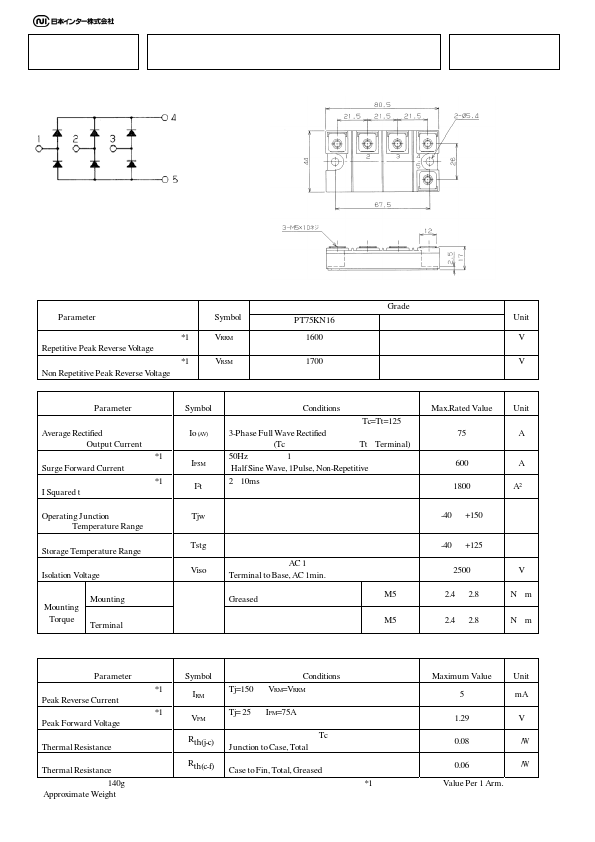 PT75KN16