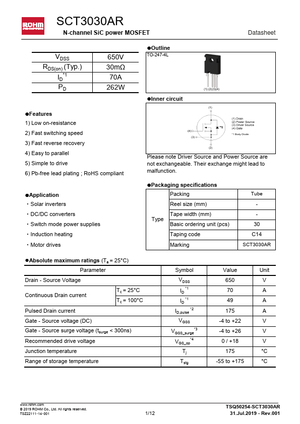 SCT3030AR