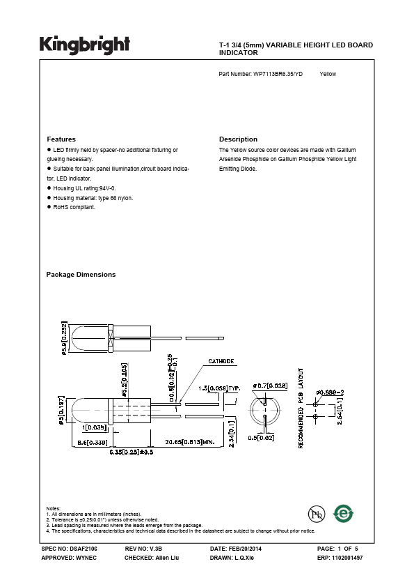 WP7113BR6.35-YD