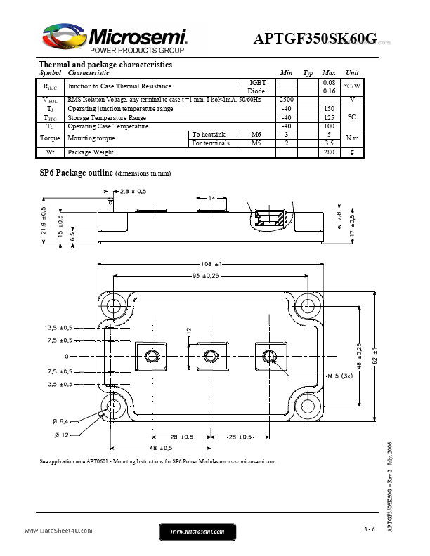 APTGF350SK60G