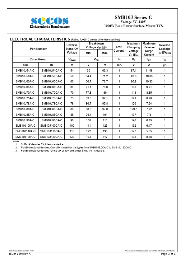 SMB10J6.0CA-C