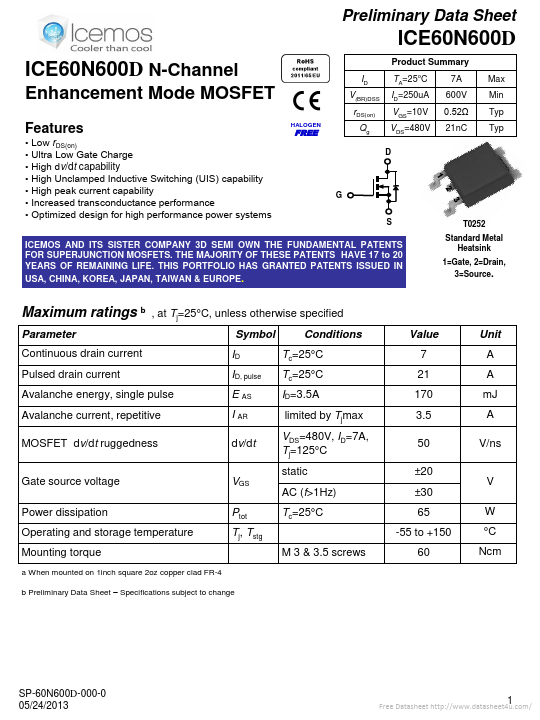 ICE60N600D