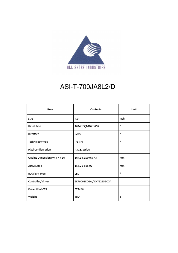 ASI-T-700JA8L2