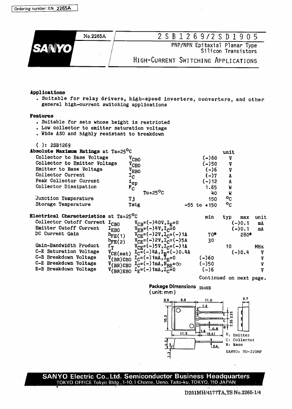 2SB1269