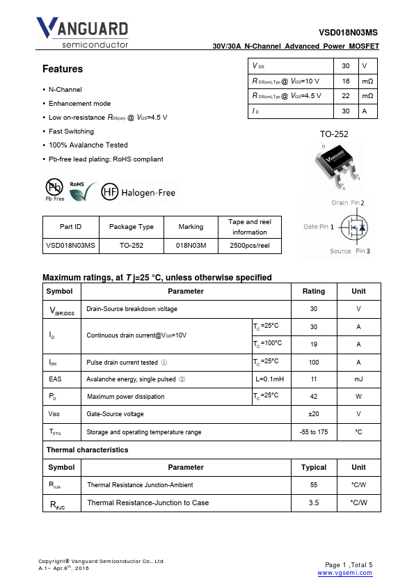 VSD018N03MS