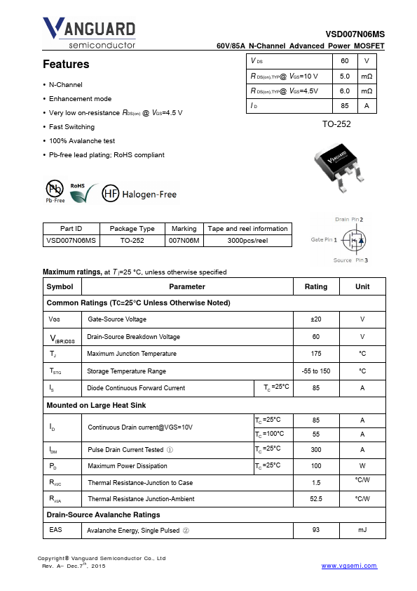 VSD007N06MS