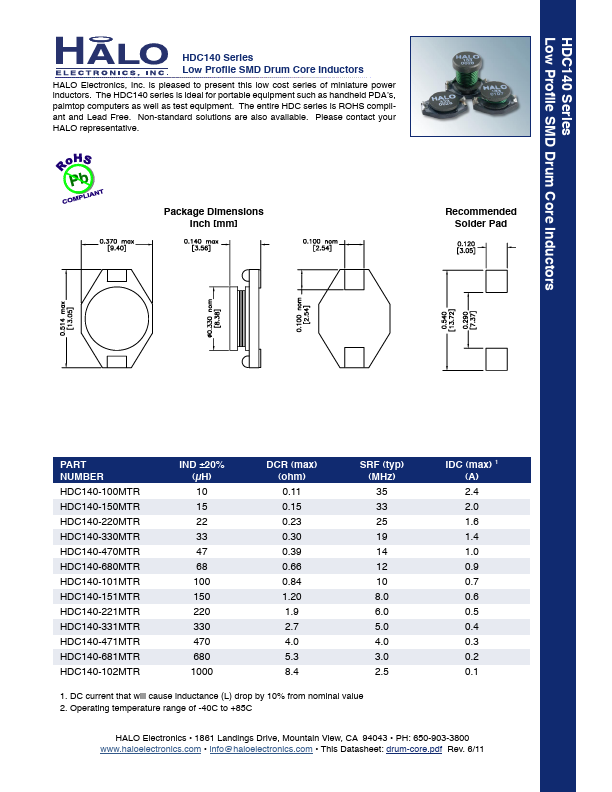 HDC205-100MTR