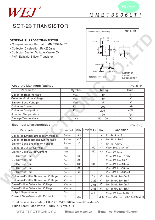 MMBT3906LT1