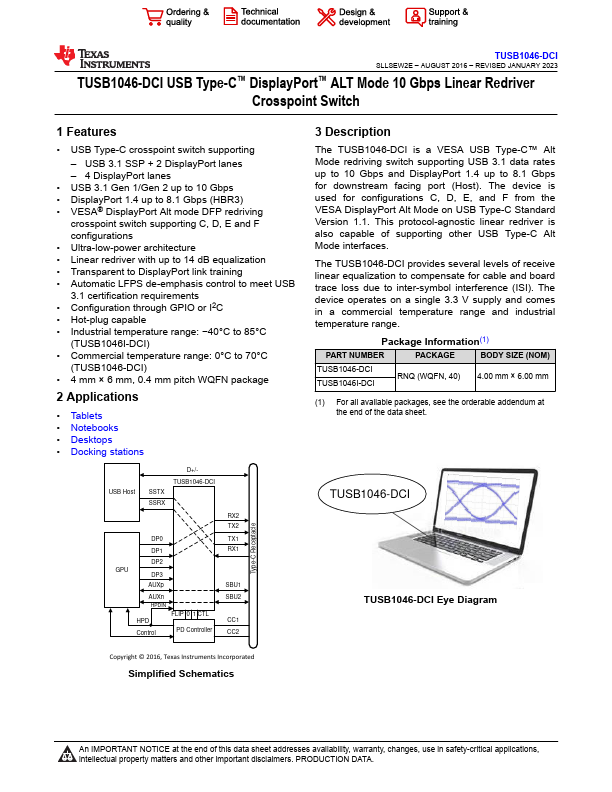 TUSB1046-DCI