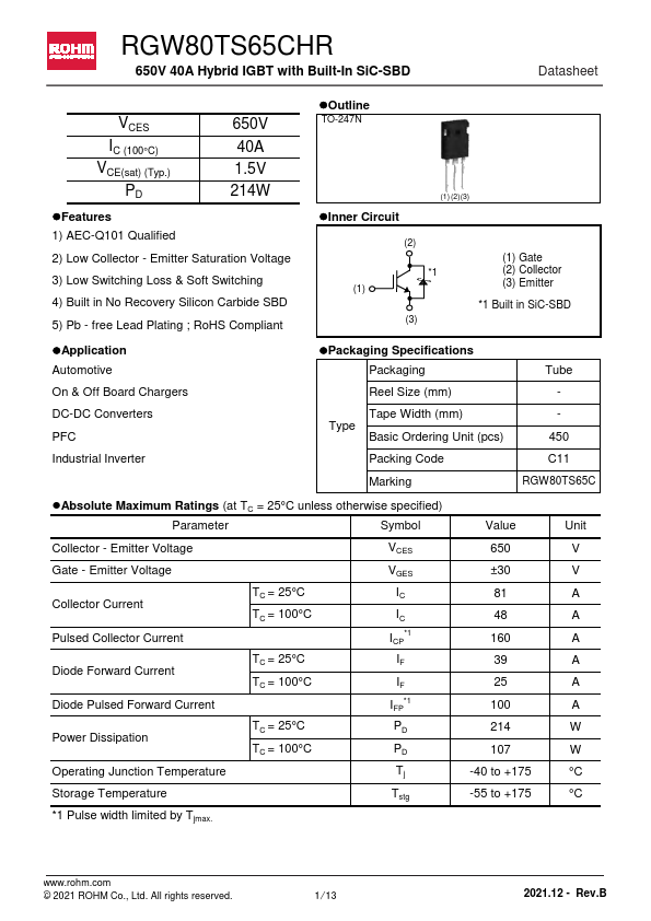 RGW80TS65CHR