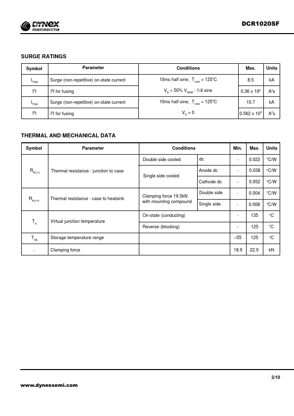 DCR1020SF