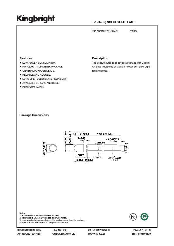 WP7104YT