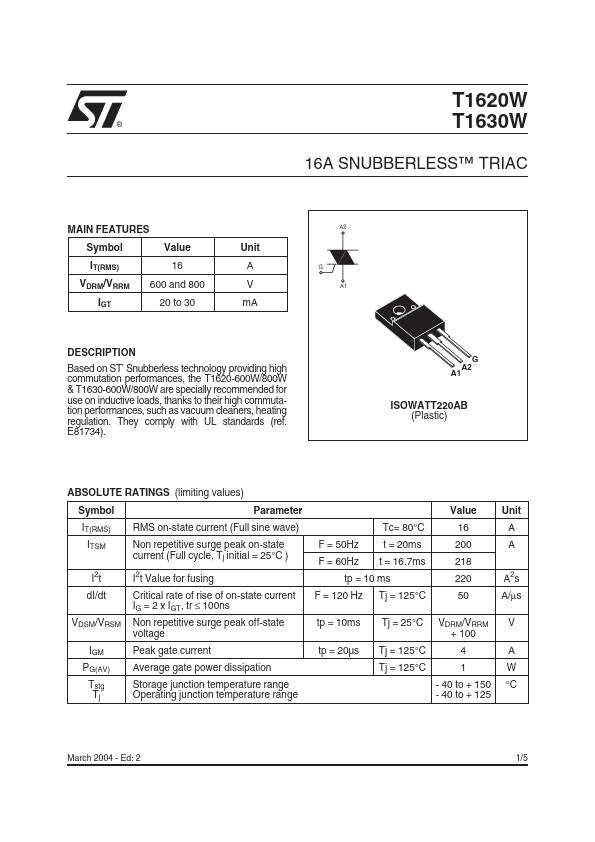 T1630W