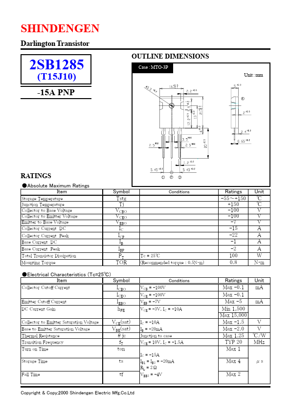 2SB1285