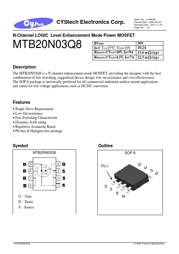 MTB20N03Q8