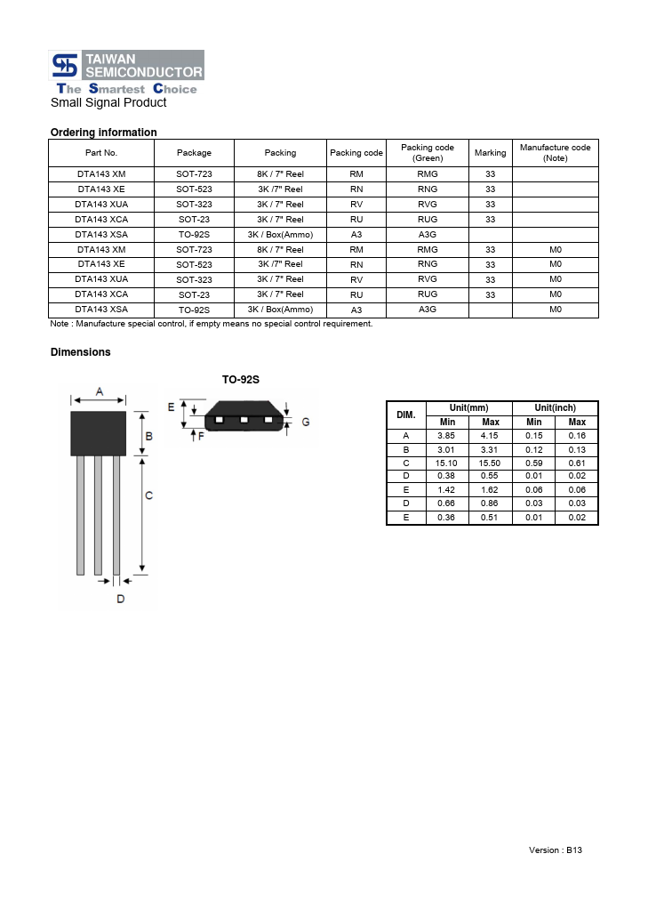 DTA143XE